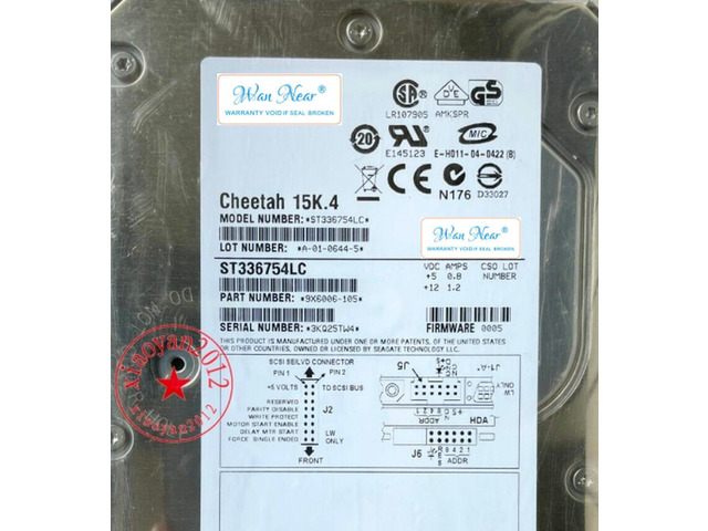 For ST336754LC 15K.4 36.7GB 15000RPM 3.5' U320 SCSI 80PIN