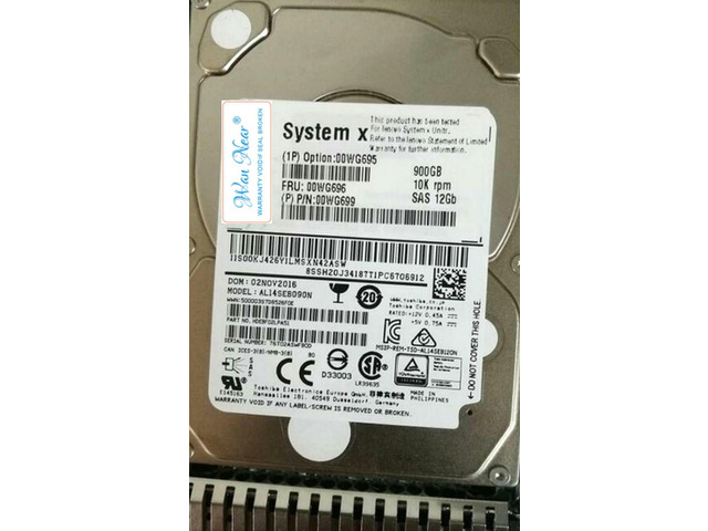 For 900GB 12GB/s 10K 2.5' SAS 00WG695 00WG696 00WG699