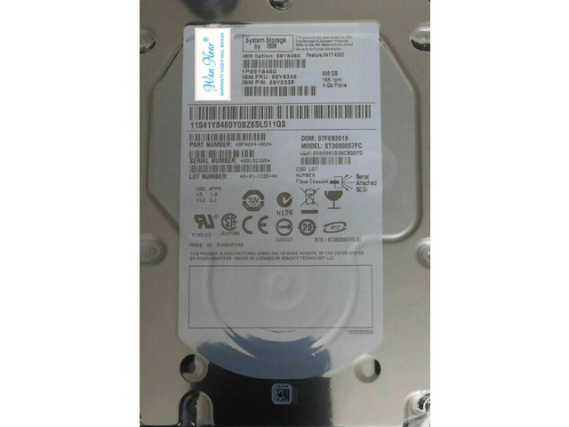 For 41Y8499 59Y5460 59Y5336 59Y5322 0B24490 - 600GB 15K RPM 4 GB FIBRE 3.5'