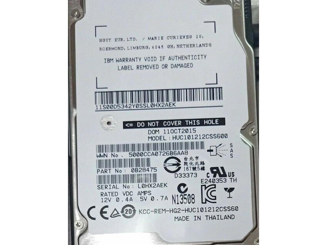 For 85Y6156 85Y6155 00NC527 00AR327 3542 2.5 '' 10K 1.2TB SAS V7000