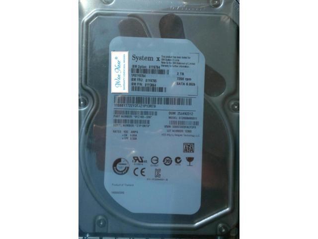 For 81Y9794 81Y9795 2TB SATA 6G 3.5 X3550X3650 M4 server