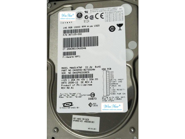 For 403208-001 146GB 10K SCSI 68pin U320 MAW3147NP