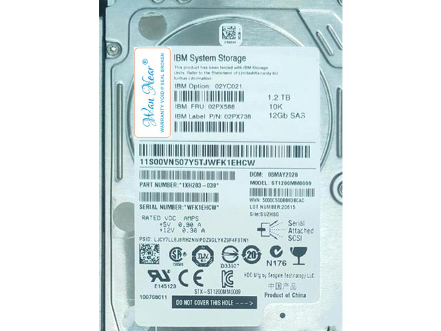 FOR 02PX588 02PX579 02PX580 1.2T SAS 12G 2.5 V5030E