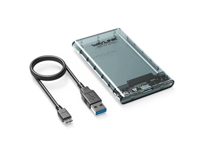 USB 3.0 to SATA III 2.5' External Hard Drive Enclosure Wavlink Hard Drive Case for 7mm and 9.5mm 2.5 Inch SATA HDD/SSD, USB Hard Drive Dock, Tool.