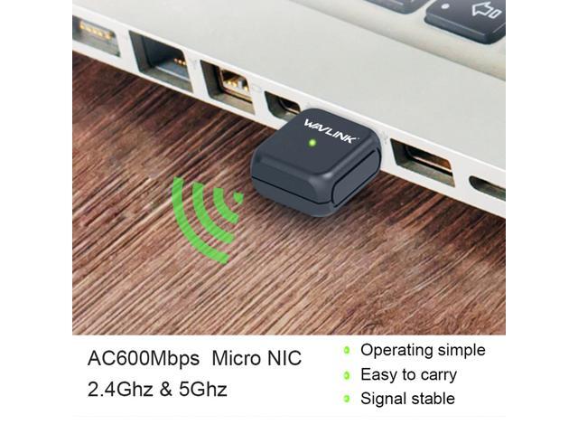 USB WiFi Adapter,Wireless Network Adapter for Laptop/Desktop Computer,Dual Band 2.4GHz 200Mbps/5GHz 433Mbps 802.11 ac/a/b/g/n Wireless Adapter for...