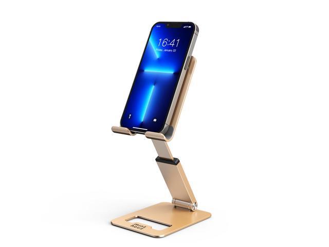 Adjustable Cell Phone Stand, Minthouz Aluminum Desktop Phone Holder Dock Compatible with iPhone 11 Pro Max Xs XR 8 Plus 7 6, Samsung Galaxy, Google.