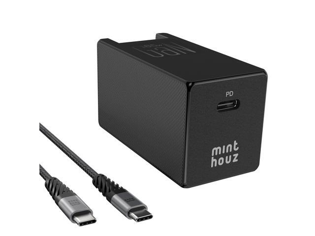 Minthouz USB-C Charger, 65W GaN Wall Charger with Foldable Plug, PD3.0 Type C Fast Charging for MacBook Pro/Air, Chromebook, iPad Pro, iPhone...