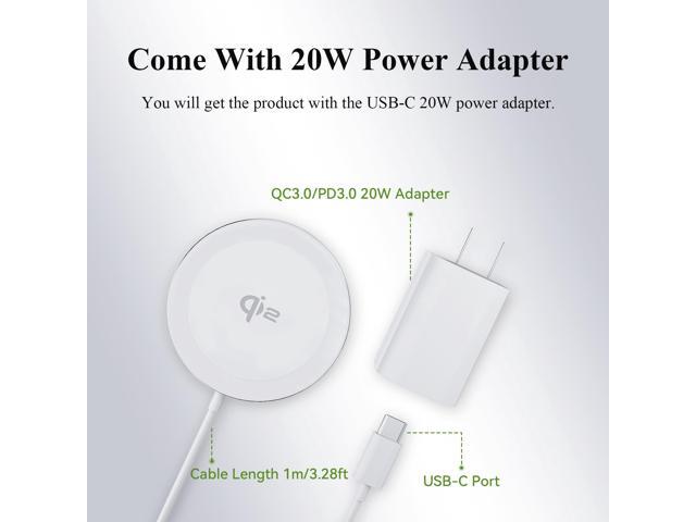 Minthouz Qi2 Certified 15W Wireless Charger, Magnetic Charging Pad for iPhone 16/15/14/13/12 Series, Airpods 2/3/Pro and More Qi-Enabled Devices,...