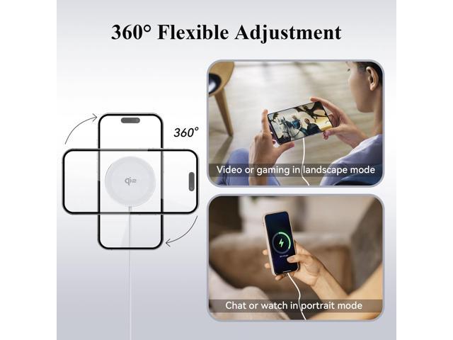 Minthouz Qi2 Certified 15W Wireless Charger, Magnetic Charging Pad for iPhone 16/15/14/13/12 Series, Airpods 2/3/Pro and More Qi-Enabled Devices,...