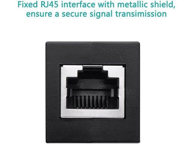 RJ45 Coupler Ethernet Connectors Interface Cat 7 Cat6 Cat5 Cat5e RJ45 8P8C Network Keystone Jack in-Line Coupler Ideal for Extending The Ethernet...