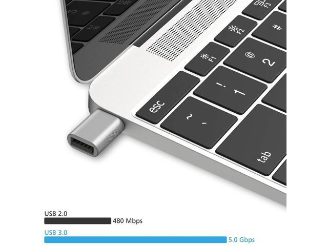 nonda usb c to usb adapter(2 pack),usb-c to usb 3.0 adapter,usb type-c to usb,thunderbolt 3 to usb female adapter otg for macbook pro 2019,macbook...