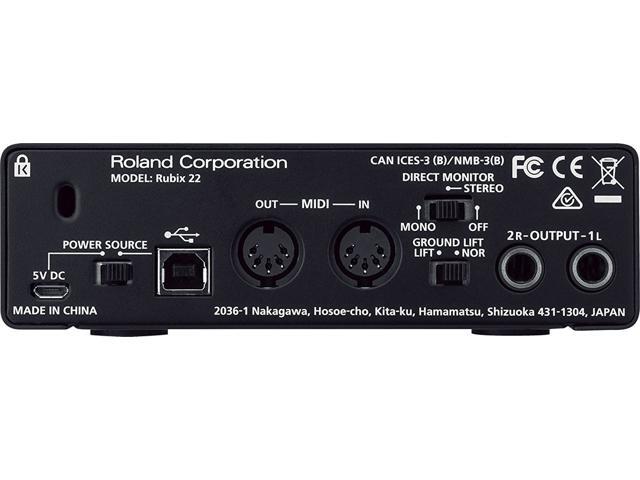 roland rubix 22 usb audio interface 2 in/2 out rubix22