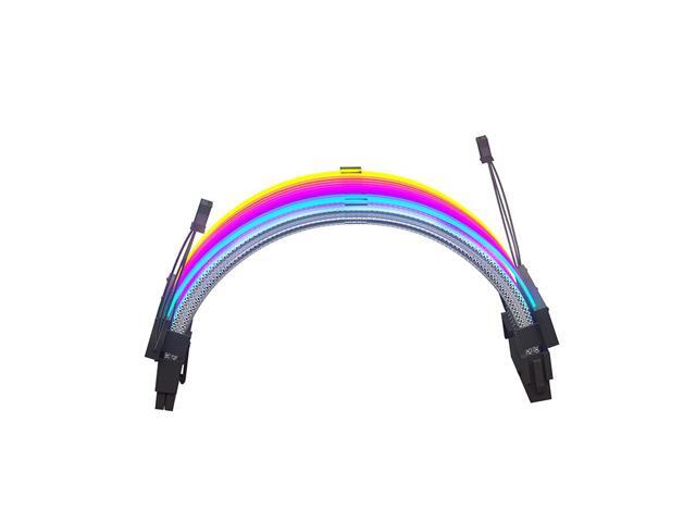 Hipesen RGB Extension Cable Kit to 24-Pin ATX Motherboard for Computer Gaming Case (24-Pin PSU)