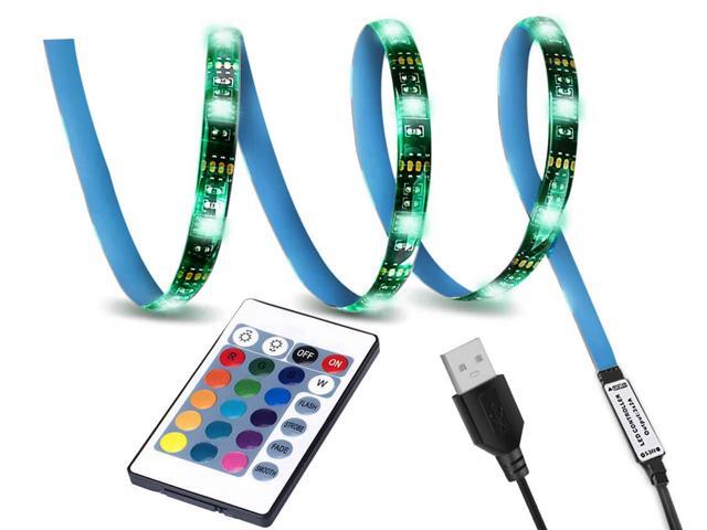 LED TV Backlight,SMY USB LED Strip Light,RGB Multi-Colour LED Light Strip Kit Waterproof IP65, 30LED with Wireless Remote Controller for...