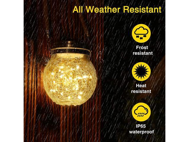 SMY Solar Lanterns, 2 Pack Outdoor Lanterns with 30 LED Waterproof Solar Easter Lights Garden Decoration Yard Solar Lights Outdoor Decoration...