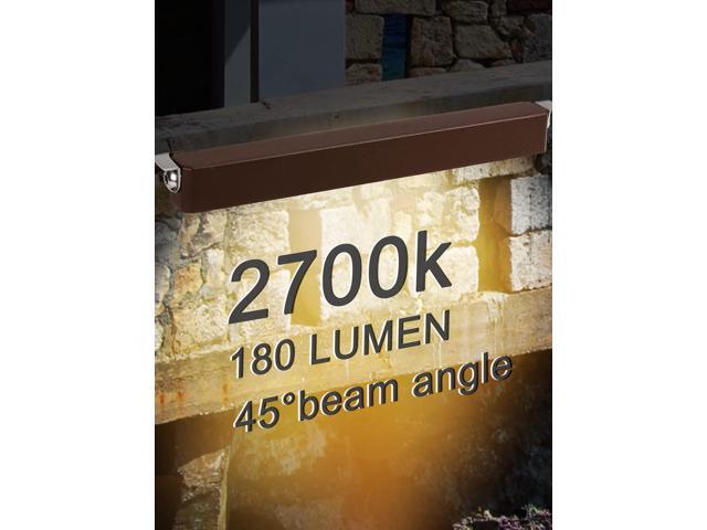 SMY Lighting 4Pack 7 Inch 2.5W LED Hardscape Lighting Retaining Wall Lights, IP68 Waterproof 12V-36V Low Voltage AC/DC Soft White 2700K Hardscape...