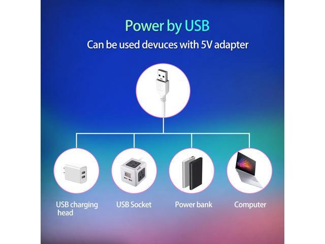 USB Led Light Strips, SMY Lighting Color Changing Strip Light with Music Sync, Remote, Built-in Mic, Bluetooth App Control, RGB LED Lights for...