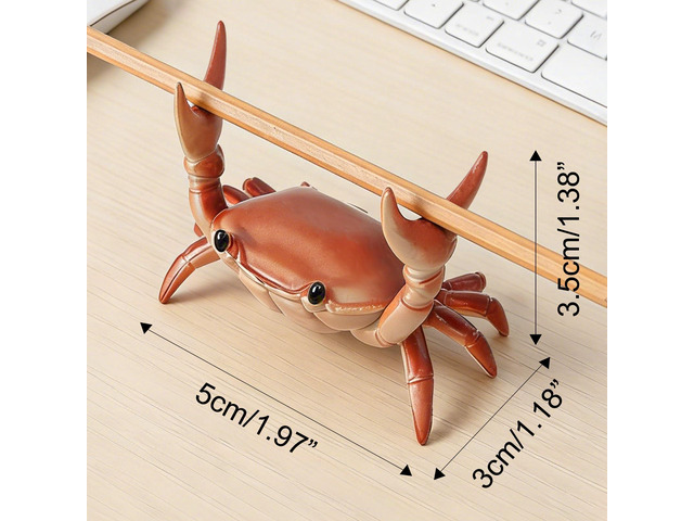 Desk Crab Pen Holder,Creative Crab Pen Holder,Weightlifting Crabs Penholder Bracket Storage,New Cute Crab-Shaped Pen Holders,Funny Desk Decor for...