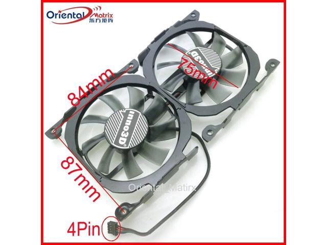 CF-12915S DC12V 0.35A 75mm VGA Fan For Inno3D 260 GTX 750ti GTX660 GTX 750 Graphics Card Cooling Fan