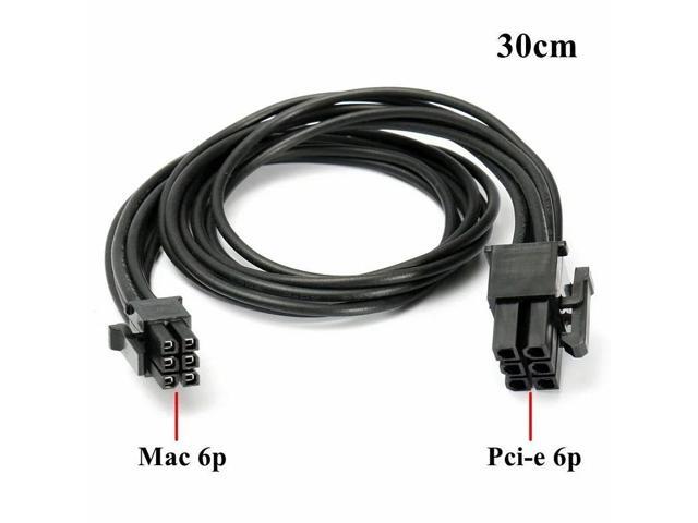 30cm Mini 6 Pin to PCI-E 6PIN Graphics Video Card Power Cable Cord Connector For Mac G5 For Mac Pro Computer Accessories