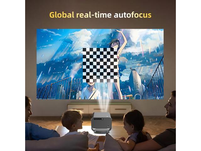 CACACOL P20 Pro Smart Projector with WiFi 6 and Bluetooth, Outdoor Movie Proyector, 1080p Home Ceiling Auto Focus Projector, 700 ANSI Lumen,...