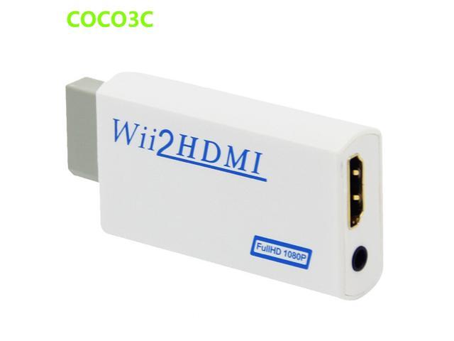 Wii To HDMI adapter 3.5mm Audio Video Output Jack Wii2HDMI 720P 1080P HDTV monitor Upscaling Converter for Nitendo Wii console