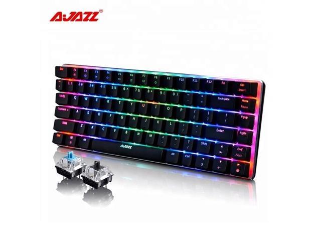AK33 Mechanical Gaming Keyboard 82-key Anti-gosting Black Switch Wired Keyboard RGB Backlight Russian English Keyboard PC