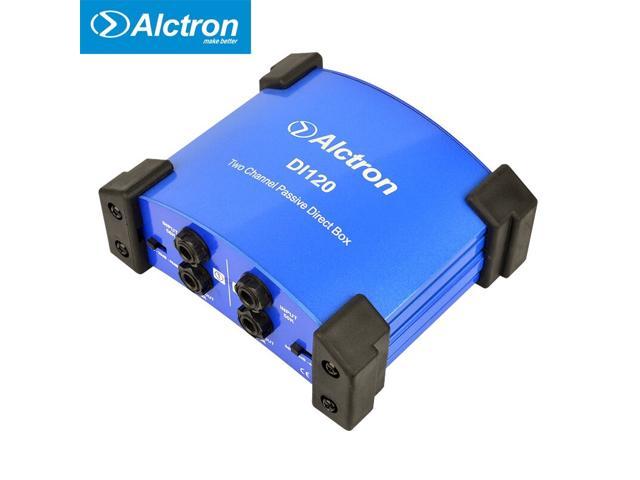 Alctron DI120 passive DI box for guitar recording and stage performance, ideal for keyboard, acoustic and electric guitar