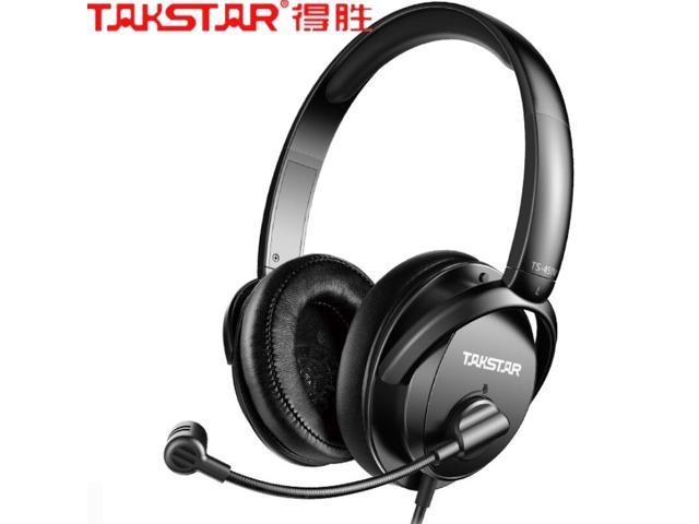 Takstar TS-450M multimedia headphone gaming esports computer headsets closed design high sensitivity microphone PU leather ear
