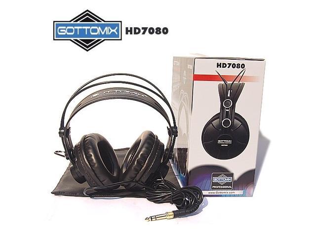 Gottomix HD7080 Professional Closed-Back Circumaural Monitor Studio Headphone Self Adjustable Headband Comfortable Listening