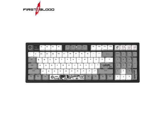 Ergonomics Mechanical Gaming Keyboard Backlight Macro Programming 96-Key Simple Layout for Desktop & Laptop