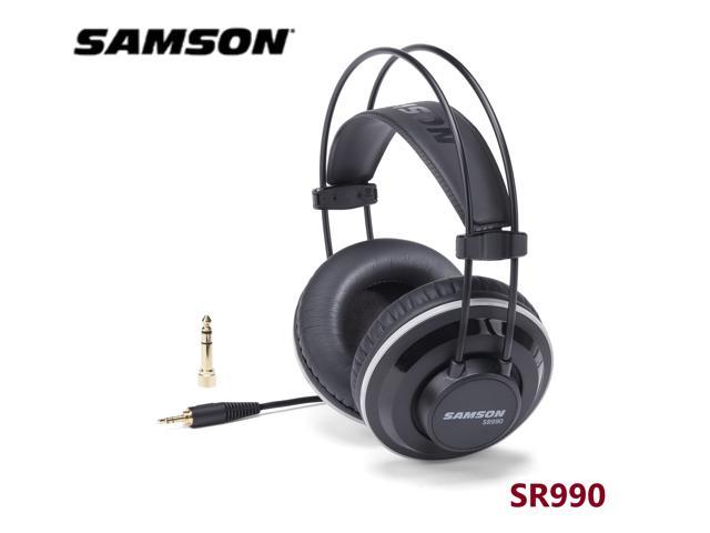 Samson SR990 Closed-Back Studio Reference Headphone Monitor Dynamic Stereo DJ HD Headset Music Earphone With Leather Ear Cup