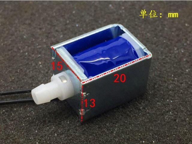 JQF1520 DC 3V-6V 3.7V Normally Closed Mini Exhaust Flow Solenoid Valve Micro Gas Air Valve Monitor DIY Breast Pump
