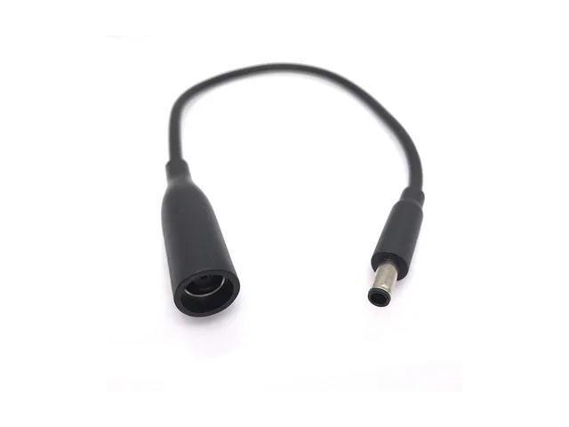 7.4*5.0 mm to 4.5*3.0 mm with Pin Black DC Power Charger Adapter Converter Connector for Dell Laptop
