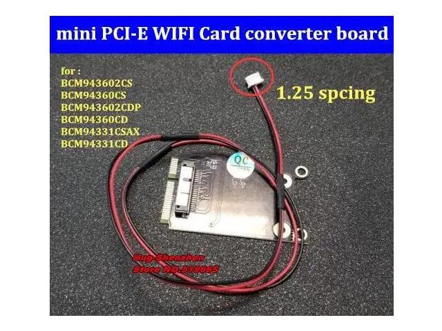 mini PCI-E to wireless wifi card BCM94360CS BCM94360CD BCM94331CD converter board with 40cm line with screw for macbook Pro/Air