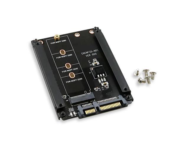 Metal Case B+M Key M.2 NGFF SSD To 2.5 SATA 6Gb/s Adapter Card With Enclosure Socket M2 NGFF Adapter With 5 Screw