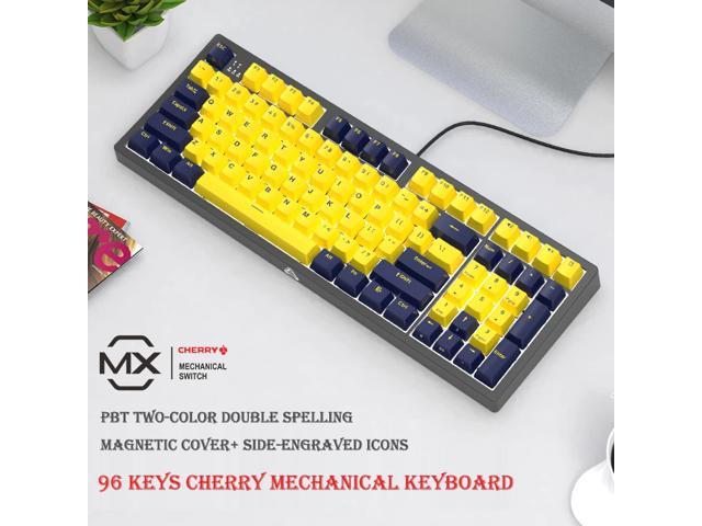 Cherry Axis Mechanical Keyboard 96-key Red Brown Black Green Wired Gaming RGB Backlit E-sport Keyboard for Notebook and PC