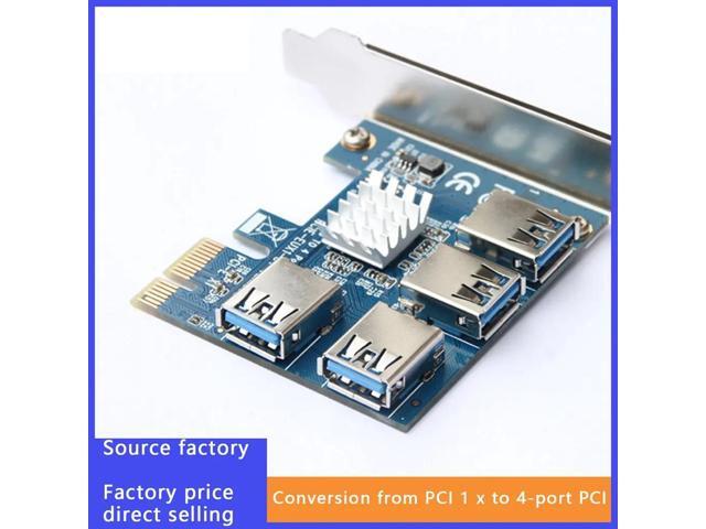 PCIe One To Four PCI Express 16X Slots Riser Card PCI-E 1X To External 4 PCI-e Slot USB 3.0 Riser Card