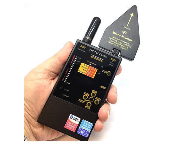 DD1206 Professional Digital Radio Frequency RF Bluetooth GSM Cellular WiFi Detector Hunter Sweeper