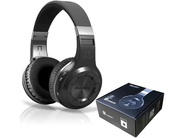 Bluedio V5.0 Bluetooth Headphones Over Ear, Wireless Bluetooth On-Ear Stereo Earphones Noise Cancelling, Soft Memory-Protein Earmuffs, w/Mic (Black)