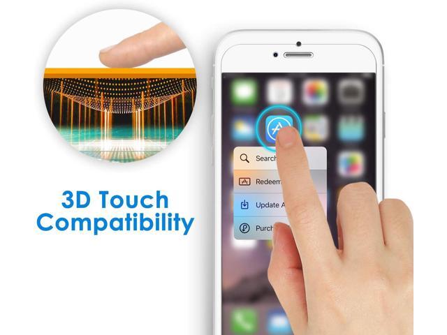 JETech Screen Protector for iPhone SE 3/2 (2022/2020 Edition), iPhone 8/7/6s/6, 4.7-Inch, Tempered Glass Film with Easy-Installation Tool, 2-Pack