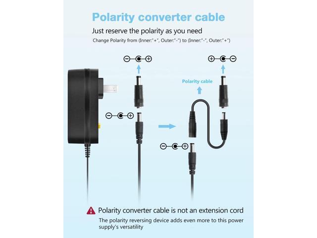 Aclorol Universal Power Adapter 30W 12V 9V 7.5V 6V 5V 4.5V 3V Adjustable Variable Power Supply AC/DC Adapter Converter Switching 100V-240V AC to DC...