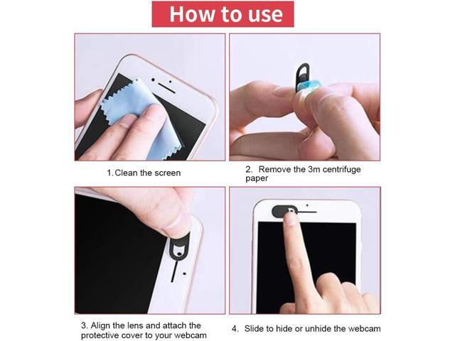 12 Pcs Webcam Cover, 0.03in Ultra Thin Web laptop Camera Cover slider for Laptop, Desktop, Macbooks, Computer, Smartphone, Protect Your Privacy and...