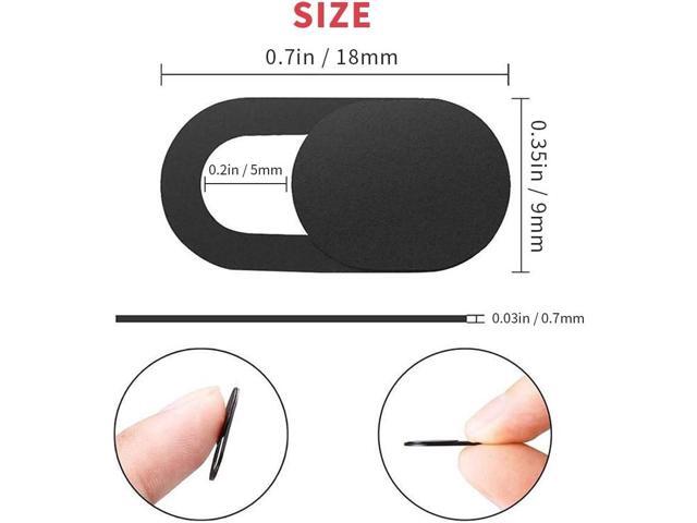 12 Pcs Webcam Cover, 0.03in Ultra Thin Web laptop Camera Cover slider for Laptop, Desktop, Macbooks, Computer, Smartphone, Protect Your Privacy and...