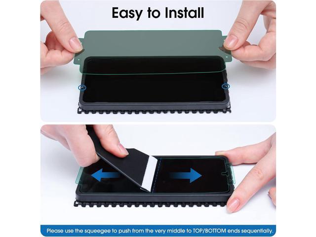 amFilm Privacy Screen Protector Samsung Galaxy S22 5g 6.1 inch with 2 Pack Camera Lens Protector, Anti Spy, Fingerprint ID Compatible, Easy to...