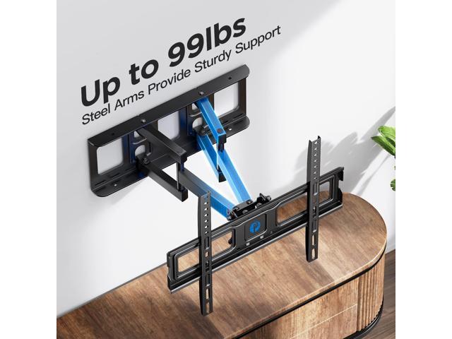 Pipishell TV Wall Mount for 26-65 inch TVs, Full Motion TV Mount Bracket with Articulating Swivel Extension Tilting Leveling Max VESA 400x400mm...