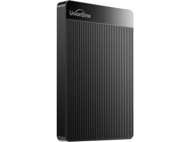 UnionSine 1TB Ultra Slim Portable External Hard Drive HDD-USB 3.0 for PC, Mac, Laptop, PS4, Xbox one, Xbox 360-Super Fast Transmission-HD-2510(Black)
