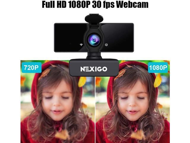 NexiGo N660 1080P Business Webcam, Dual Microphone & Privacy Cover, USB FHD Web Computer Camera, Plug and Play, for Zoom/Skype/Teams/Webex, Laptop...