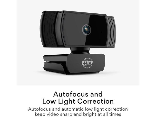 MEE audio C6A 1080p HD Webcam with Microphone, Autofocus, Low Light Correction, 360° Rotation; USB Streaming Web Camera for Video Calling via...