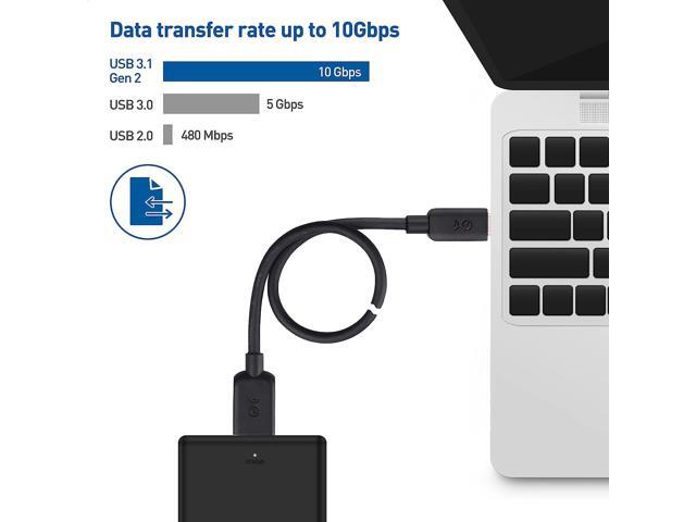 Cable Matters USB C to Micro USB 3.0 Cable 3.3 ft with 10 Gbps Data Transfer (USB C to Micro B 3.0, USB C Hard Drive Cable) in Black
